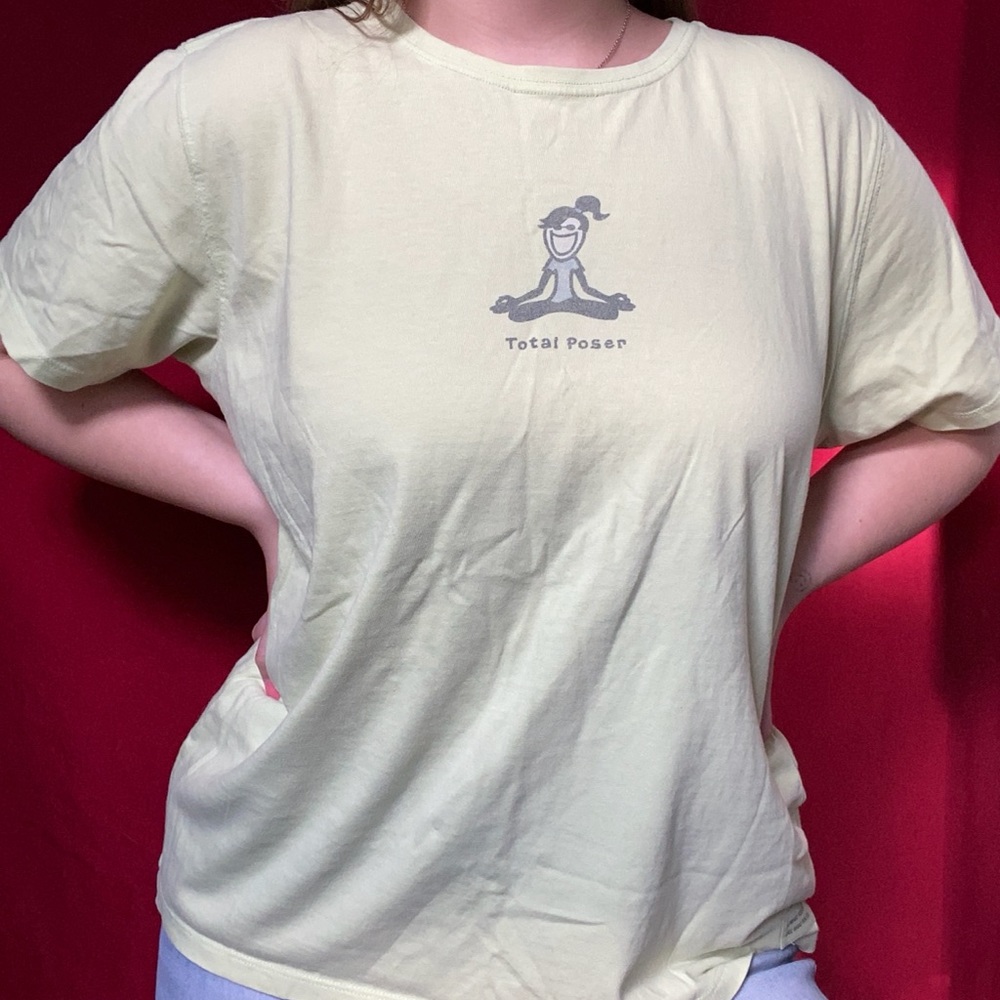 LIFE IS GOOD green T-shirt